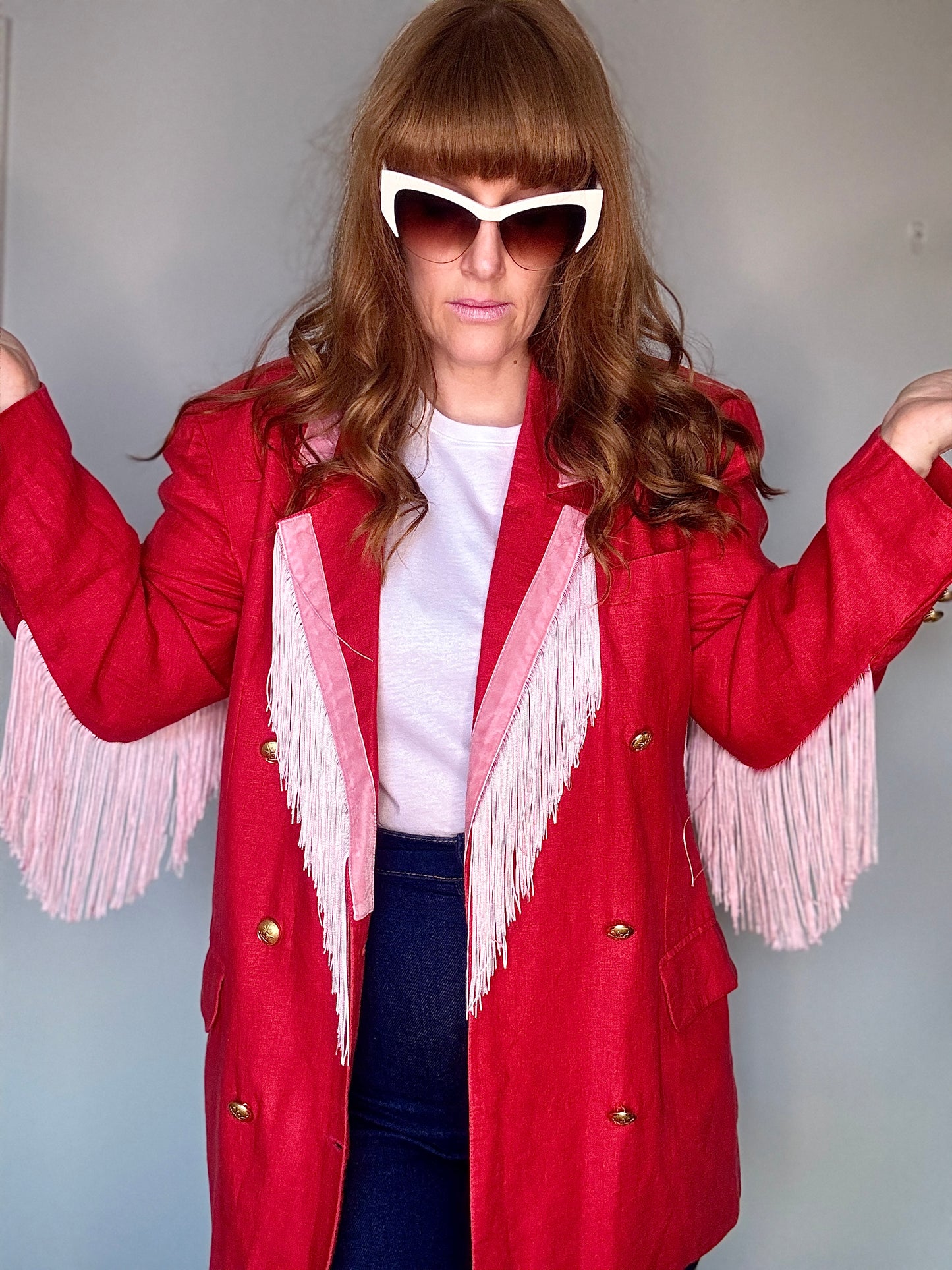 Dolly Blazer in Valentine Rosé