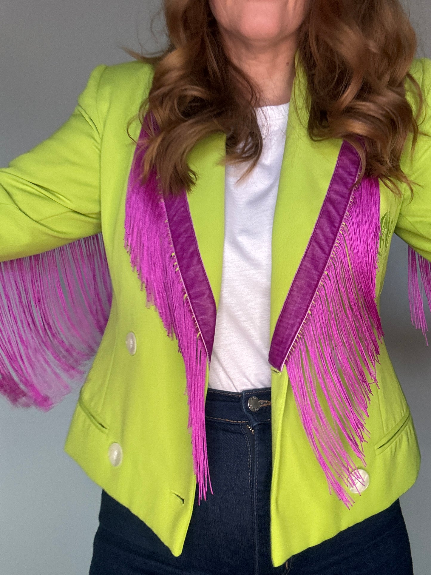 Dolly Blazer in Spiced Lime