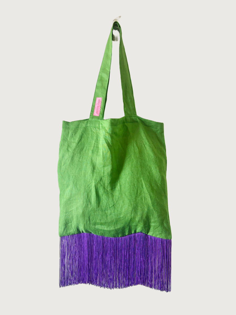 Young Hearts Tote (Emerald/Purple)