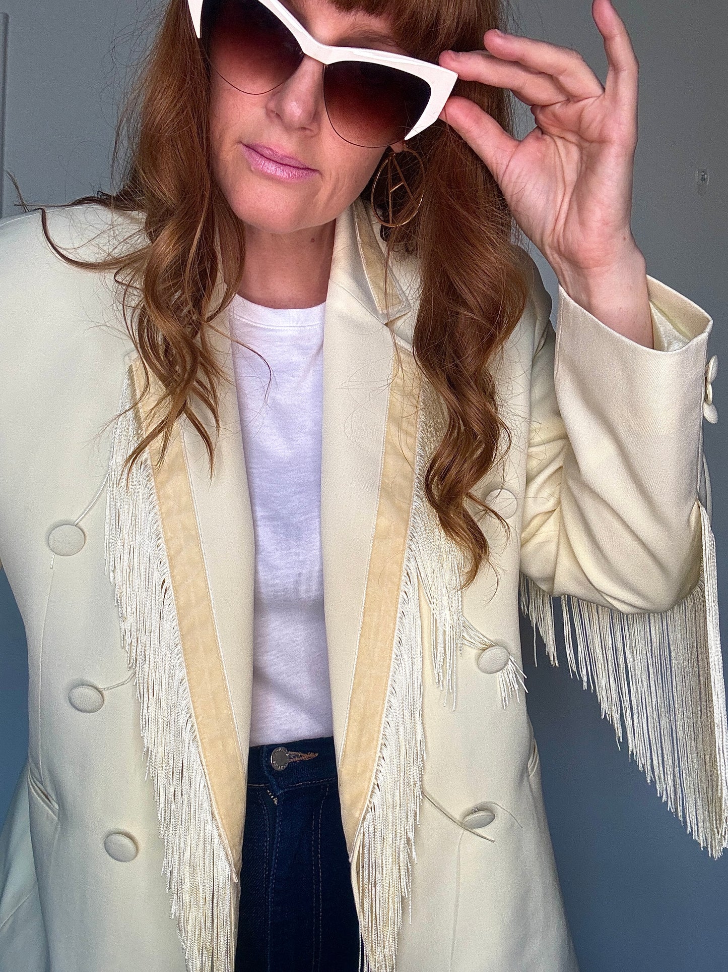 Dolly Blazer in Vanilla Shake