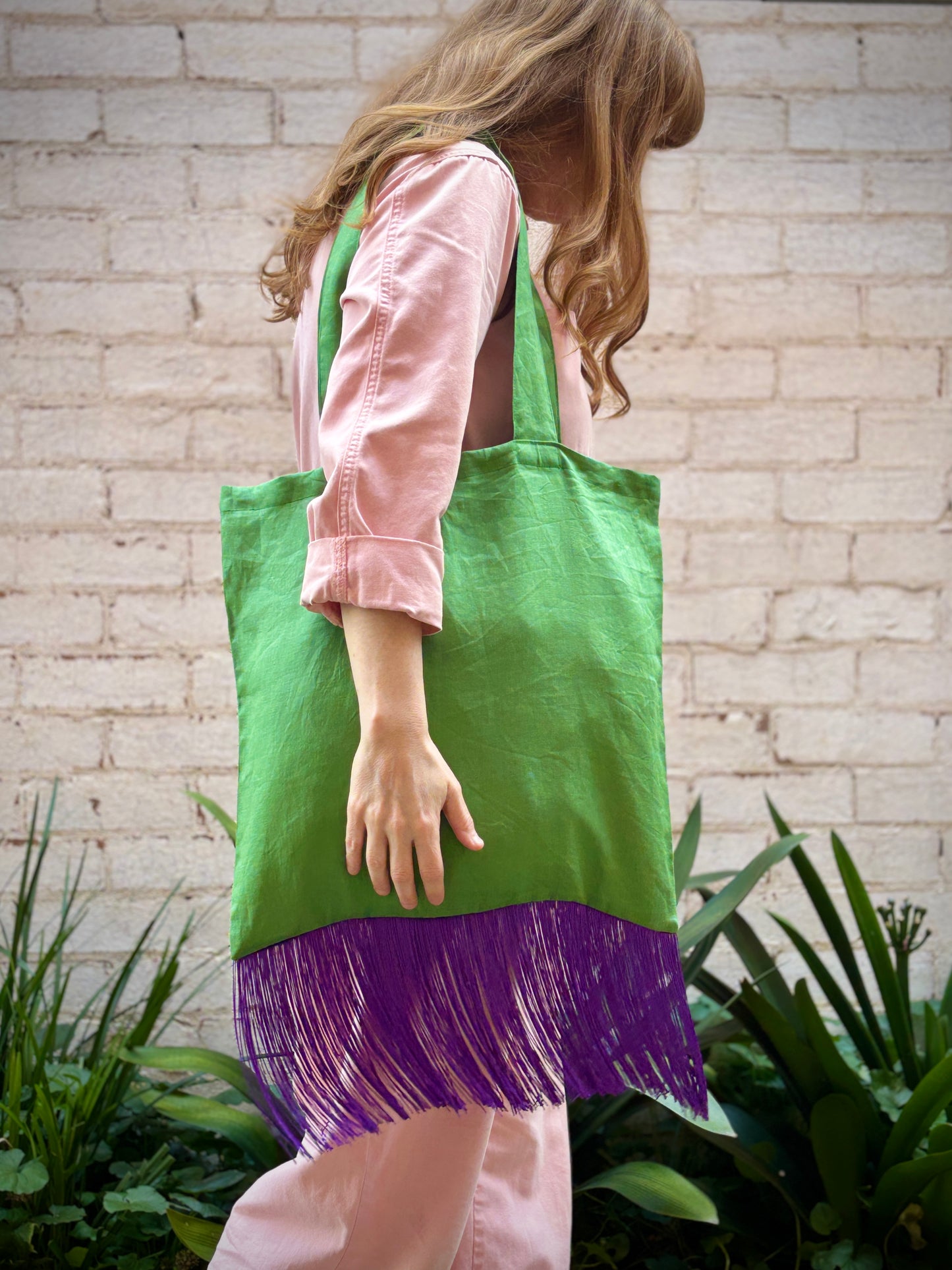 Young Hearts Tote (Emerald/Purple)
