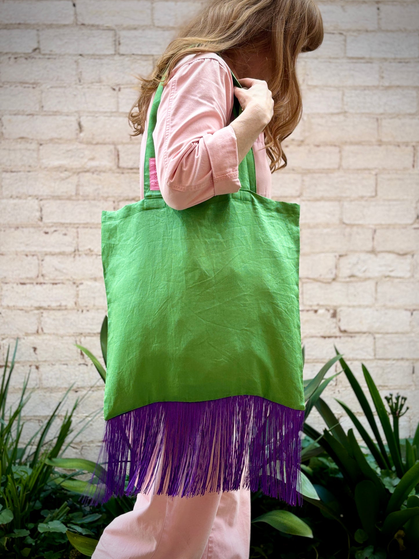 Young Hearts Tote (Emerald/Purple)