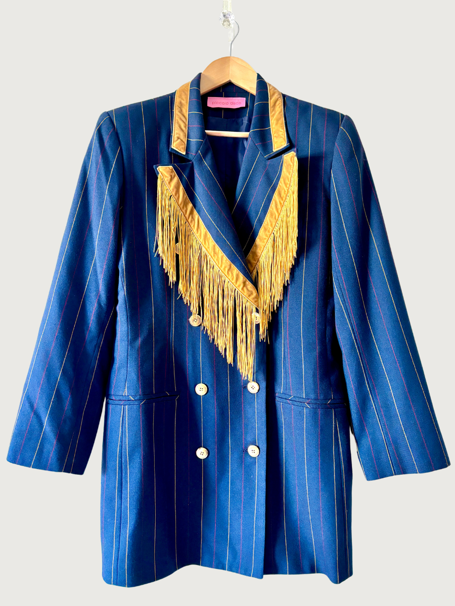 Dolly Blazer in Pinstripe Seltzer