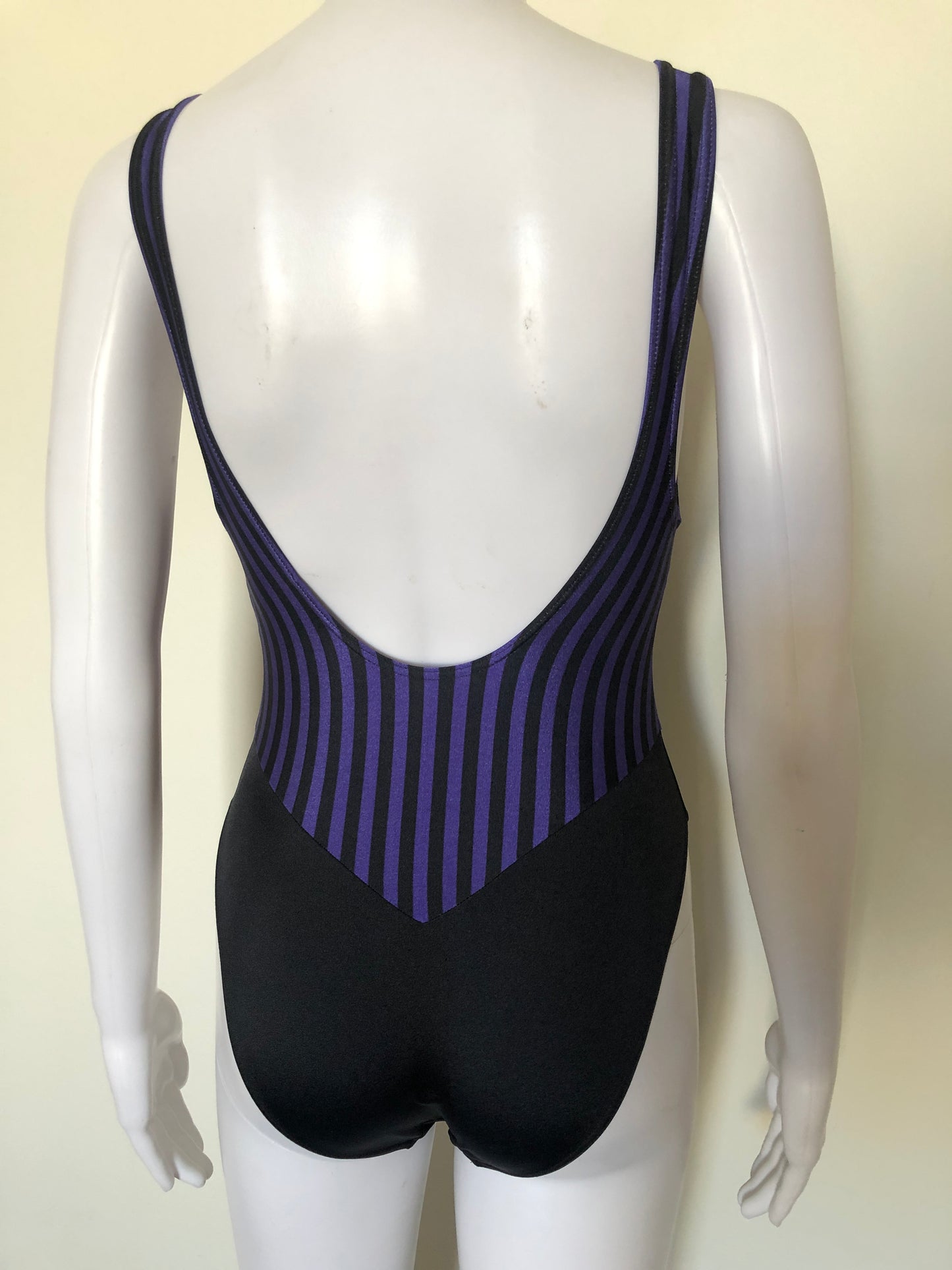 80's Puma Stripe Aerobic Swimsuit