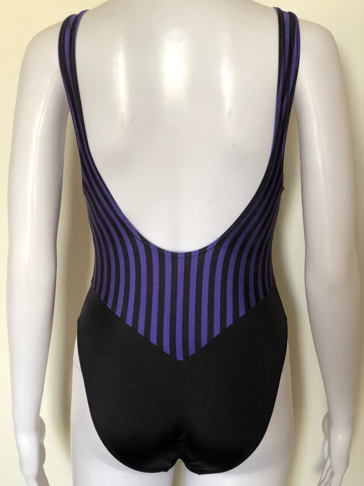 80's Puma Stripe Aerobic Swimsuit