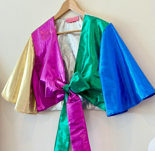 Donna top in Harlequin Lamé