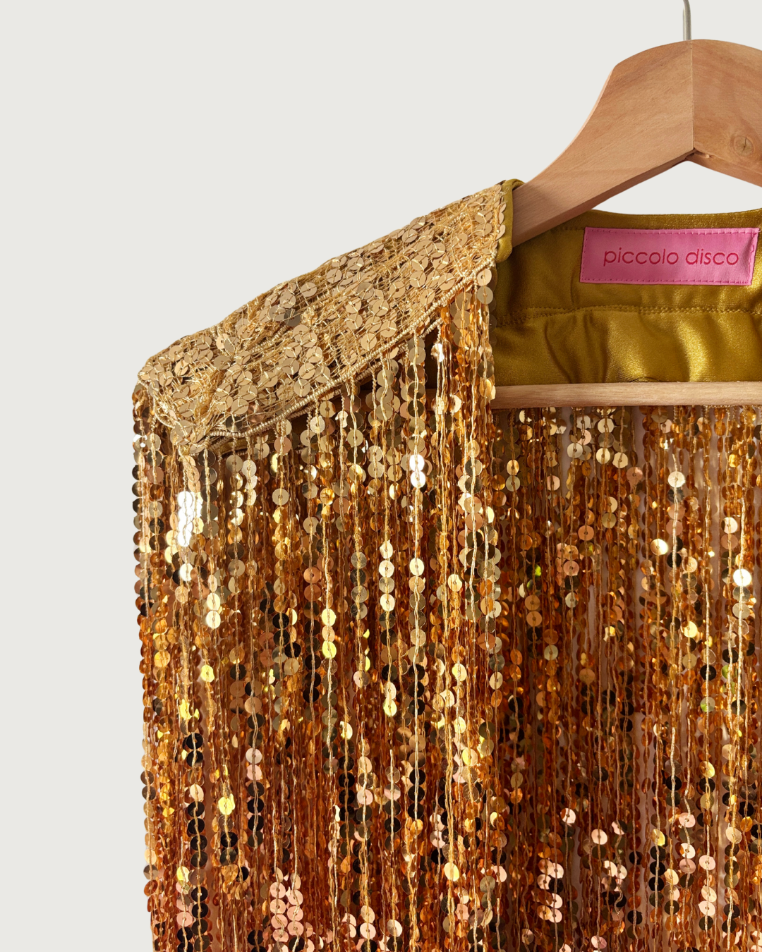 Glitter Cape in Pure Gold
