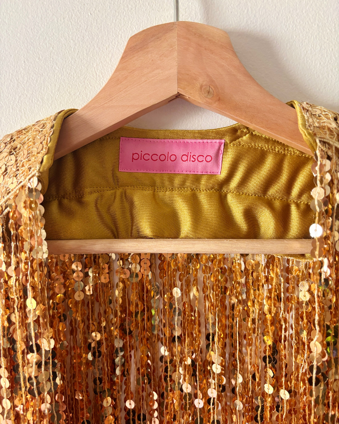 Glitter Cape in Pure Gold