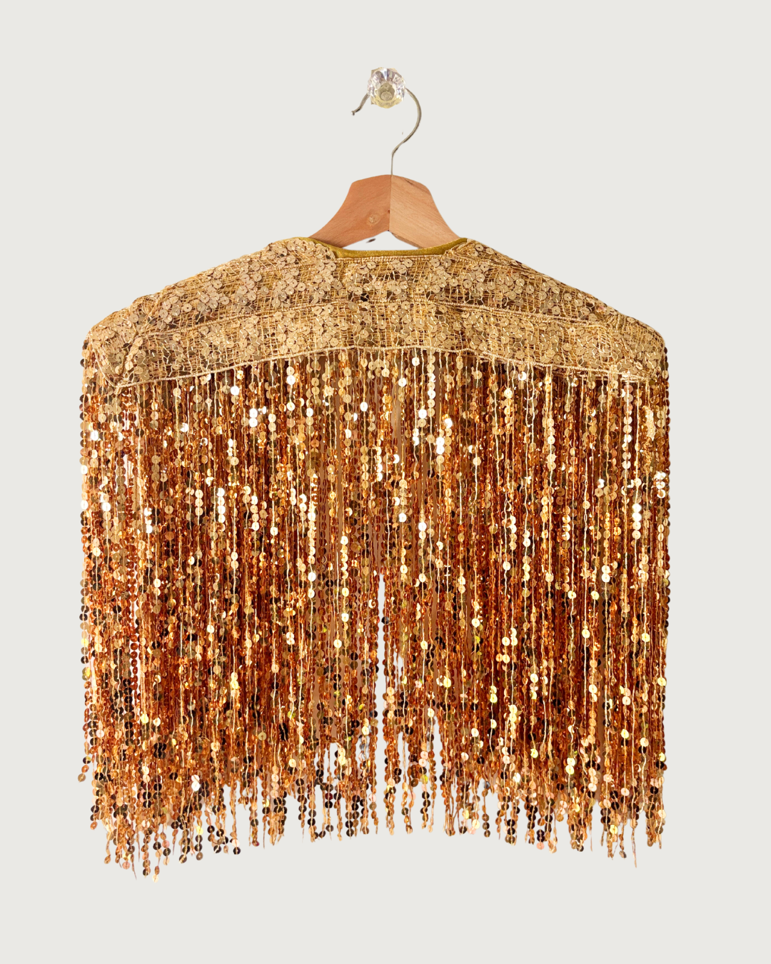 Glitter Cape in Pure Gold