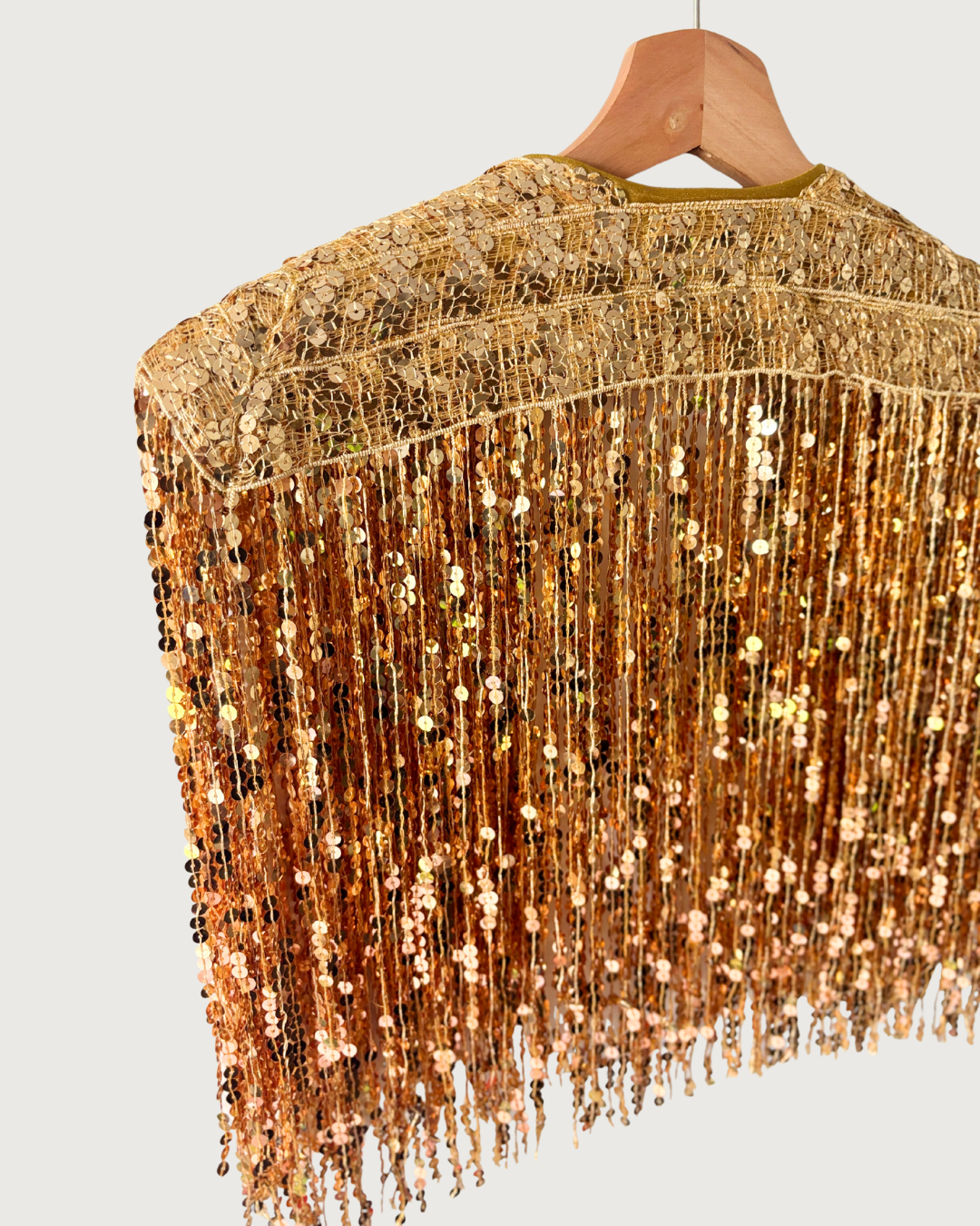Glitter Cape in Pure Gold