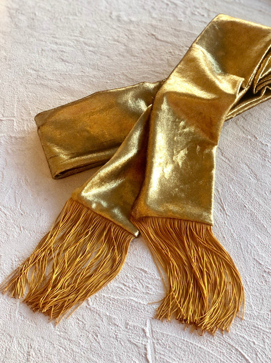 Goldie Duster Sash Belt (Gold Metal)