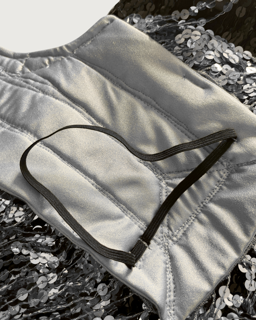 Glitter Cape in Polished Silver