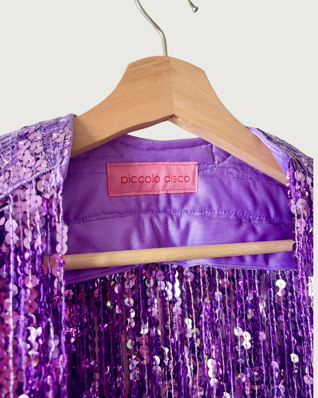 Glitter Cape in Rich Lilac