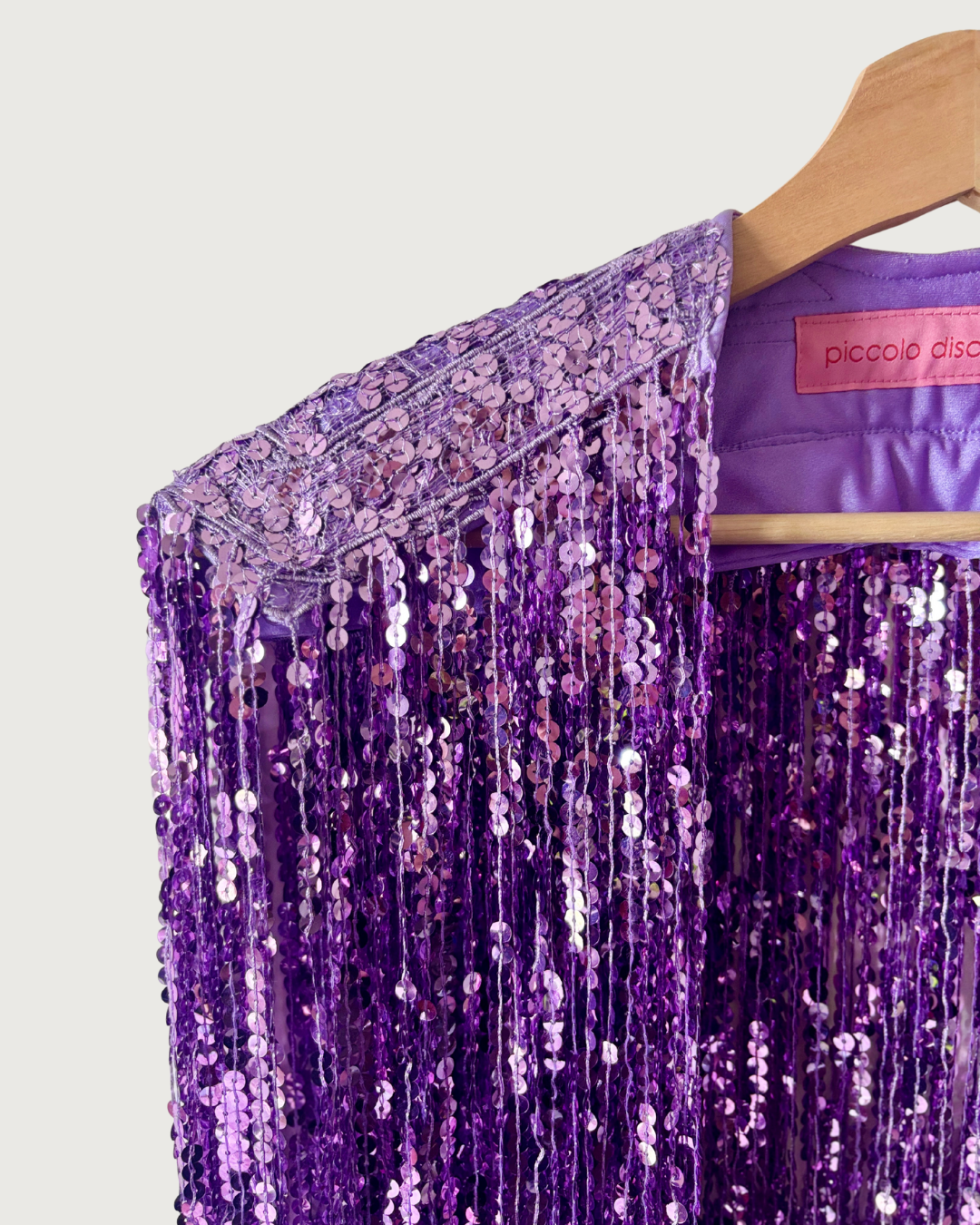 Glitter Cape in Rich Lilac