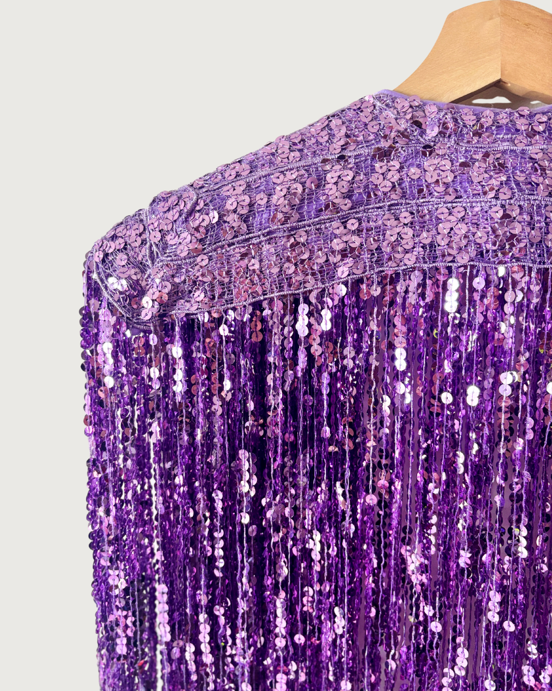 Glitter Cape in Rich Lilac