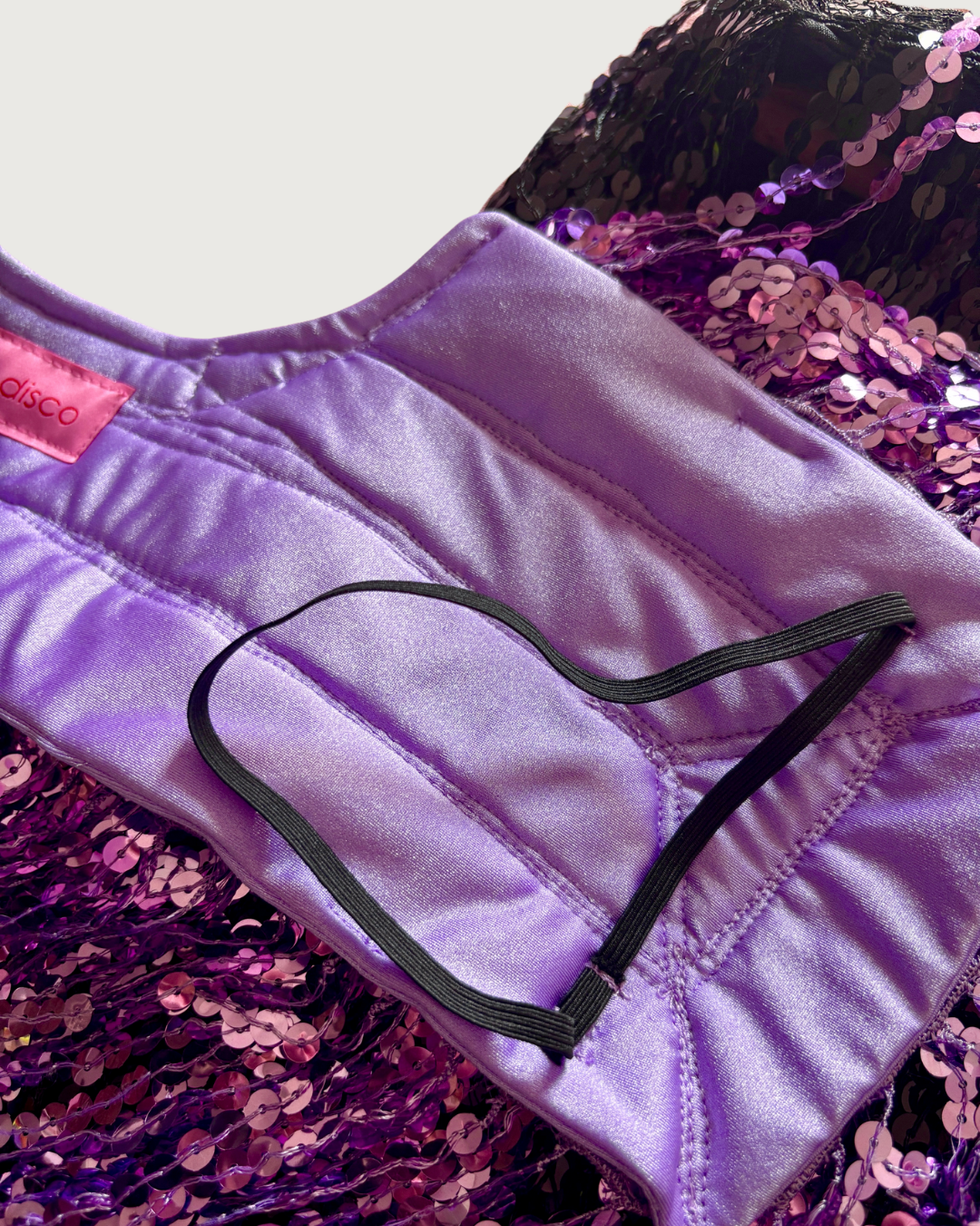 Glitter Cape in Rich Lilac