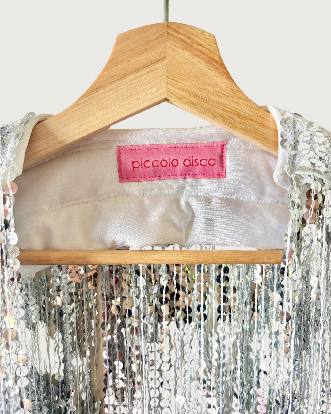 Glitter Cape in Polished Silver